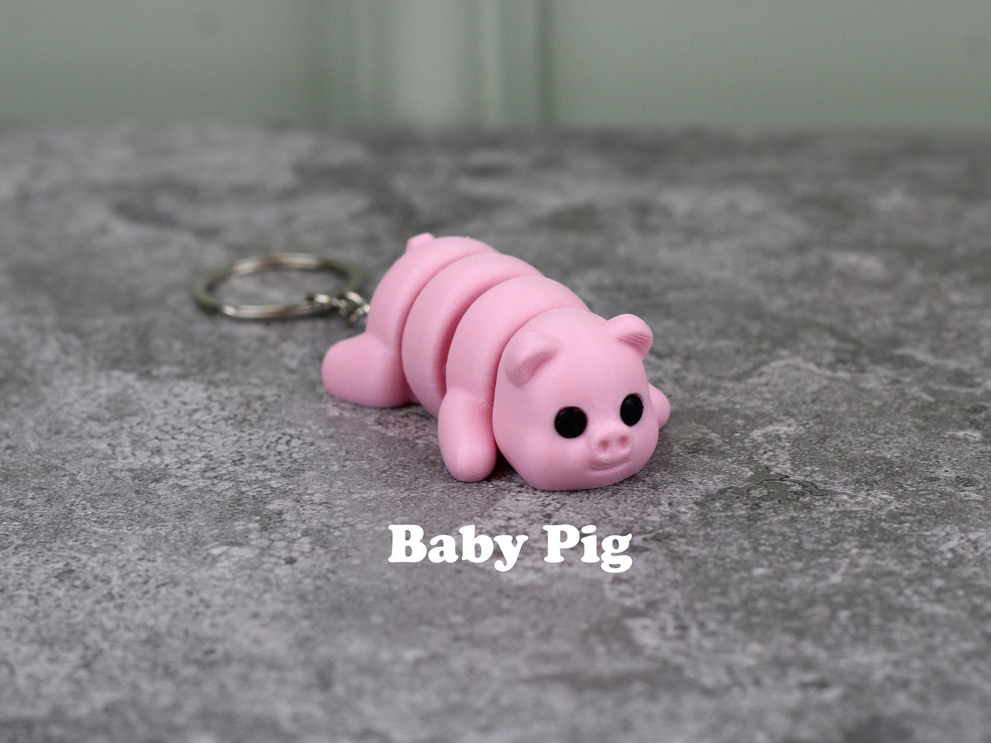 Mini Animal Keychains (Set of 2), Articulating Tiny Animals, Fidget Animals, 3D Printed Fidget Toy, Sensory Toy, Keychain for Anxiety Relief
