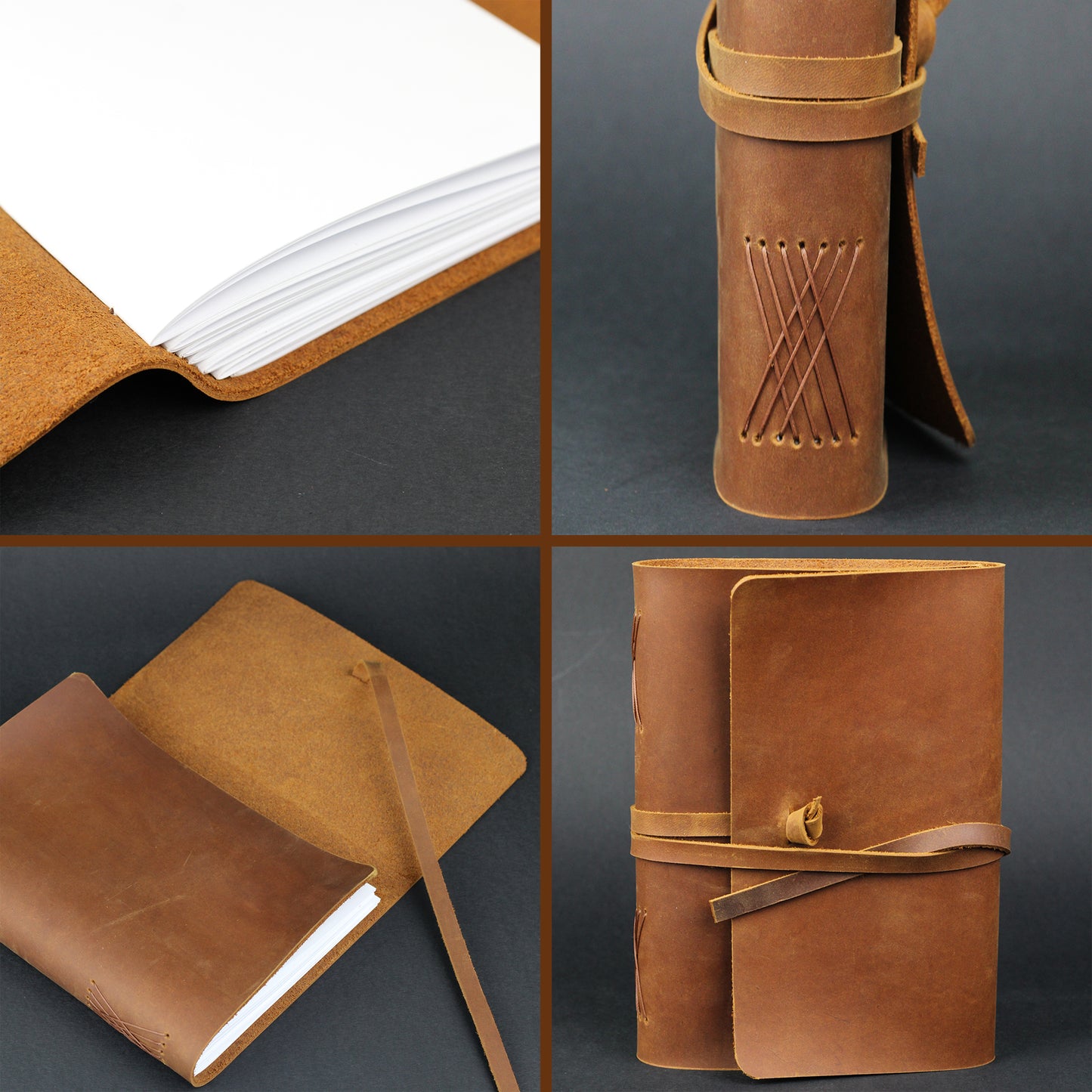 Leather Journal Writing Notebook