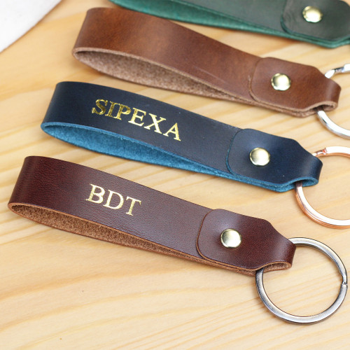 Custom leather keychain...