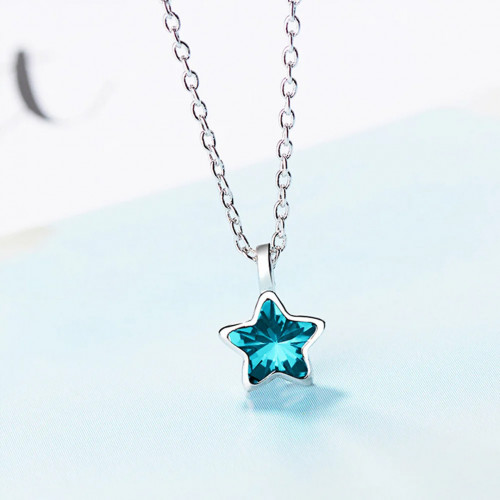 Blue Star Crystal Pendant...