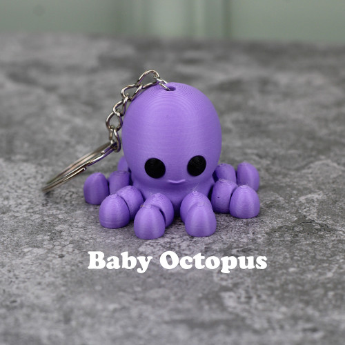 Baby Octopus Keychain