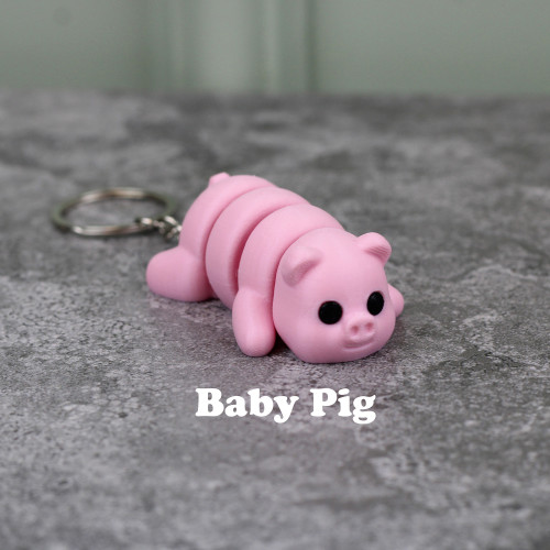 Baby Pig Keychain