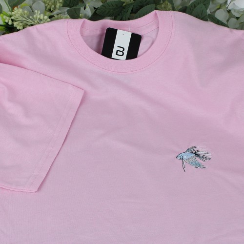 Embroidered Blue Fish T-Shirt