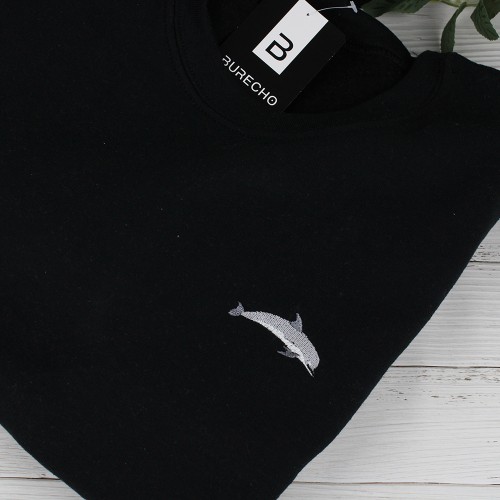 Embroidered Shark Sweatshirt