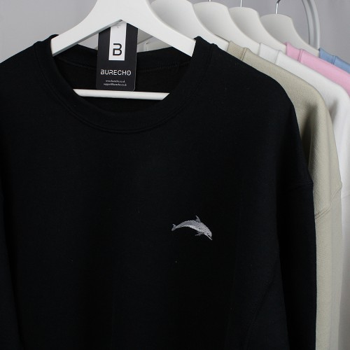 Embroidered Shark Sweatshirt