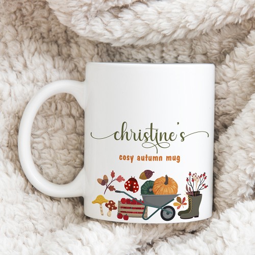 Personalised Autumn Mug