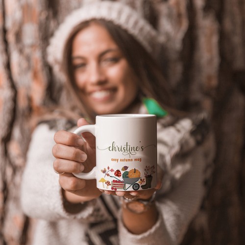 Personalised Autumn Mug