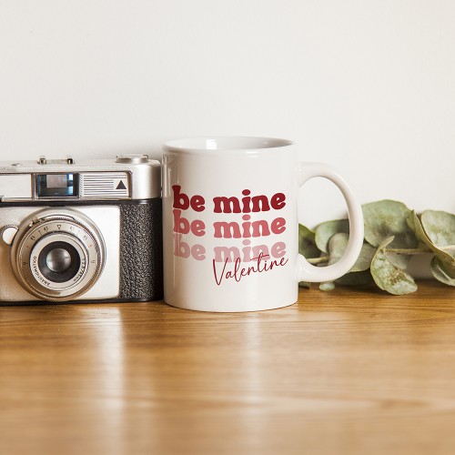 Retro Be Mine Valentine Mug