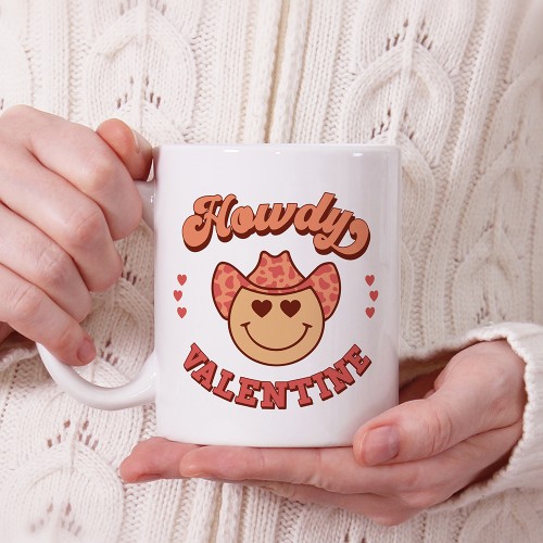 Cute Howdy Valentine Mug