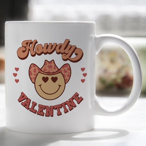 Cute Howdy Valentine Mug