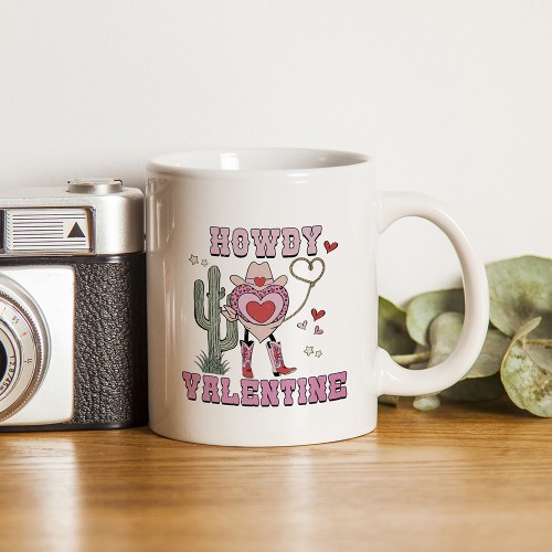 Retro Howdy Valentine Mug