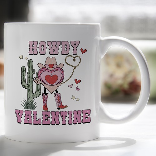 Retro Howdy Valentine Mug