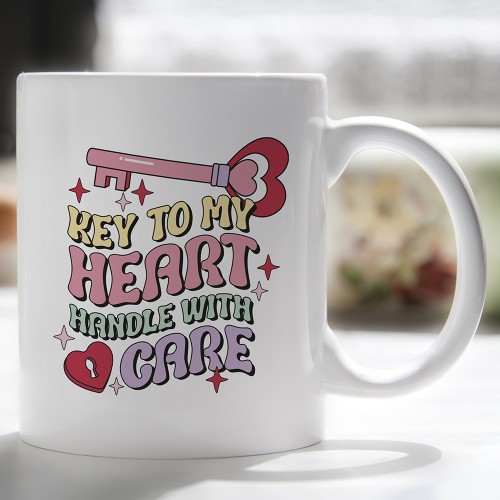 Cute Key To My Heart Mug