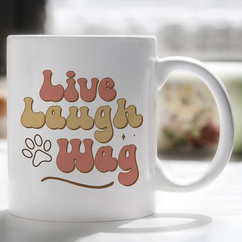 Live Laugh Wag Mug