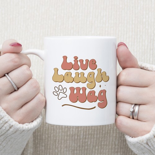 Live Laugh Wag Mug