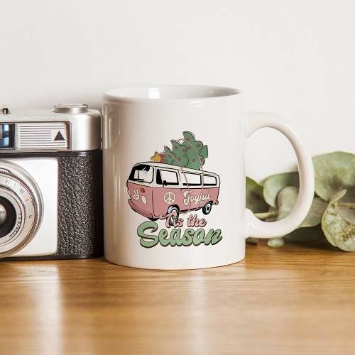 Retro Tis The Season Mug