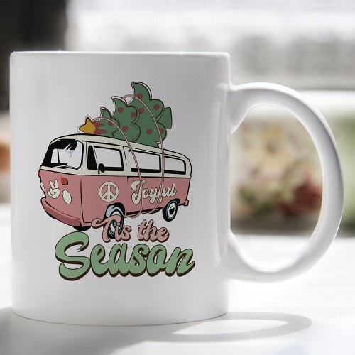 Retro Tis The Season Mug