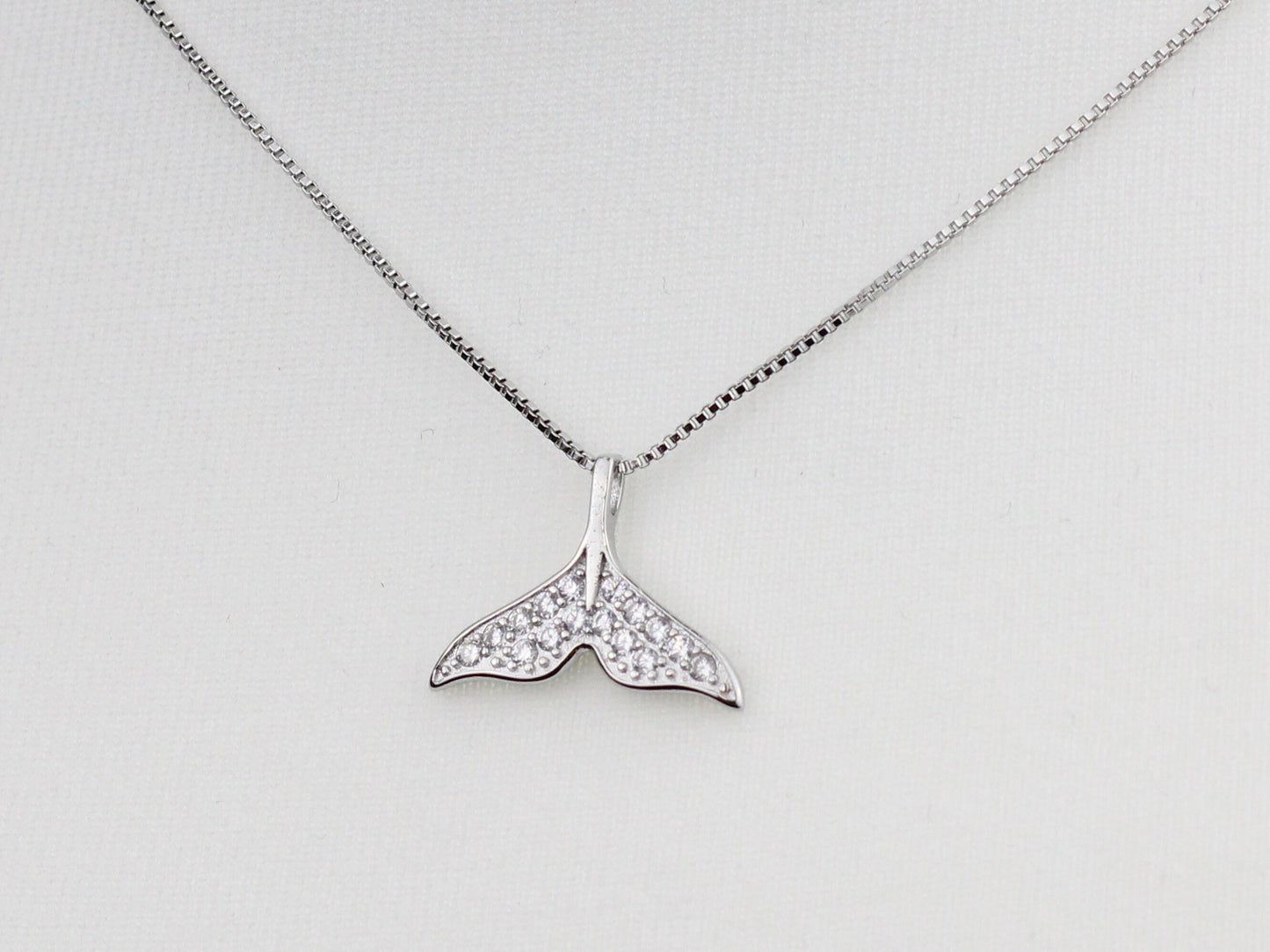 Dolphin Tail Pendant Necklace in Sterling Silver, 925 Sterling Silver Necklace, Silver Jewellery, Silver necklace, Dainty Jewellery