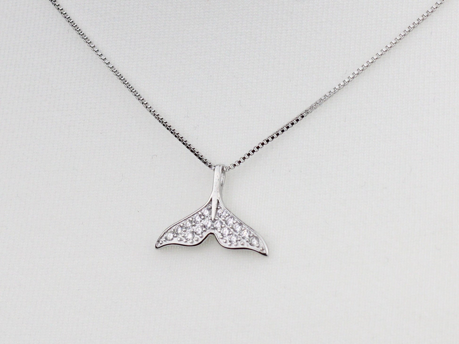 Dolphin Tail Pendant Necklace in Sterling Silver, 925 Sterling Silver Necklace, Silver Jewellery, Silver necklace, Dainty Jewellery