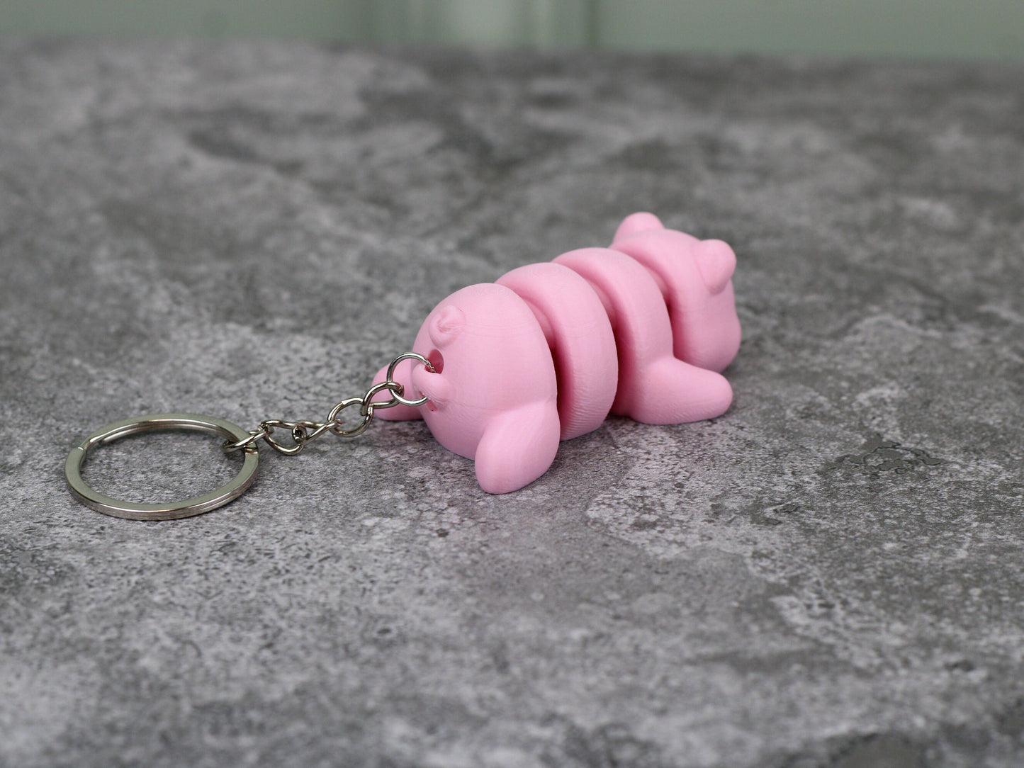 Mini Animal Keychains (Set of 2), Articulating Tiny Animals, Fidget Animals, 3D Printed Fidget Toy, Sensory Toy, Keychain for Anxiety Relief