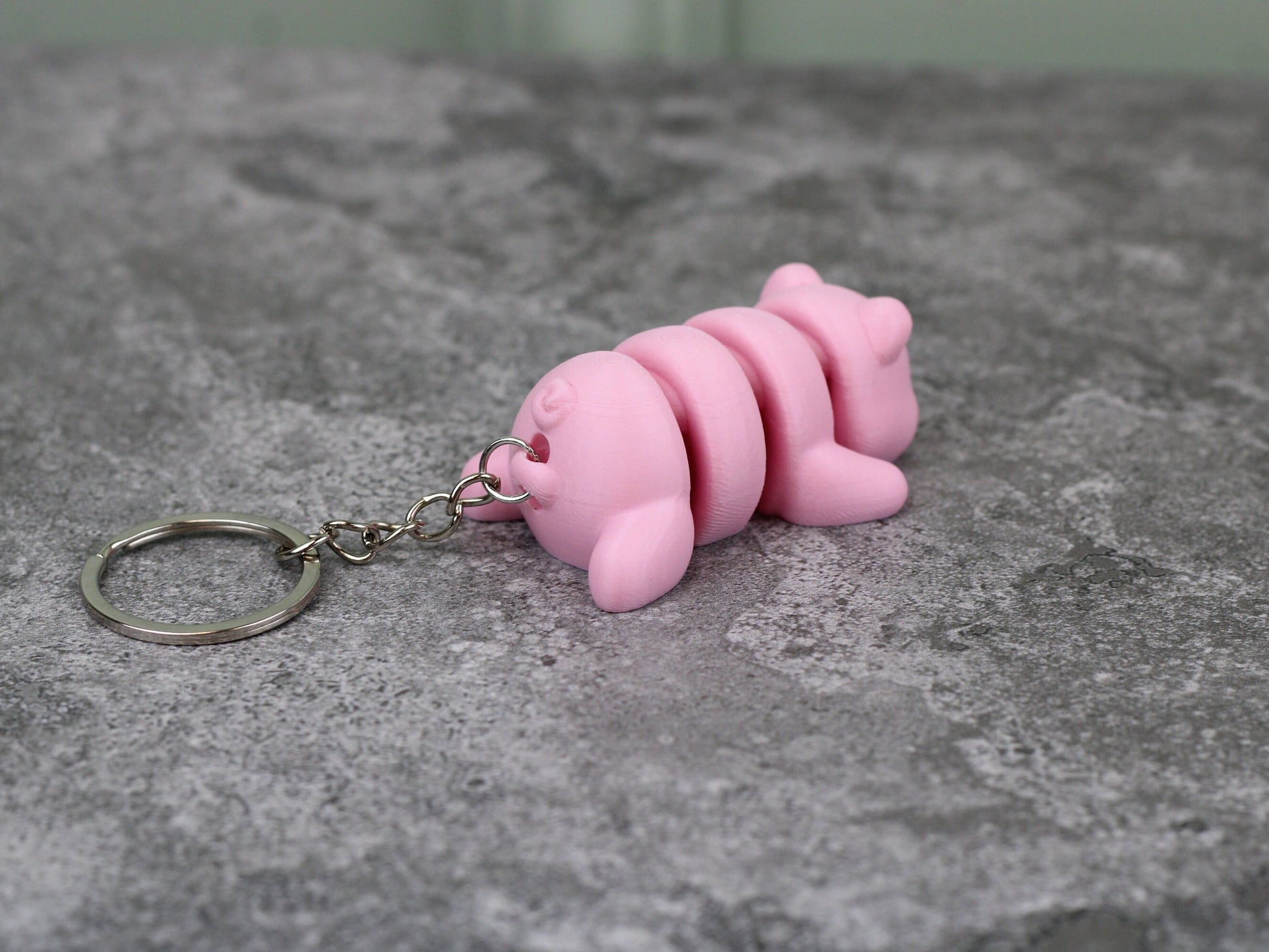 Mini Animal Keychains (Set of 2), Articulating Tiny Animals, Fidget Animals, 3D Printed Fidget Toy, Sensory Toy, Keychain for Anxiety Relief