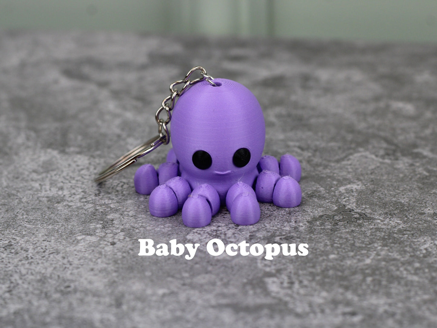 Mini Animal Keychains (Set of 2), Articulating Tiny Animals, Fidget Animals, 3D Printed Fidget Toy, Sensory Toy, Keychain for Anxiety Relief